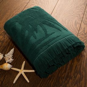 Полотенце пляжное жаккардовое SoundSleep Hawaii green 100х150 см