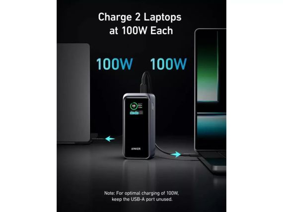Зовнішній акумулятор Anker 735 Prime 20000mAh 200W Black | Зображення 2