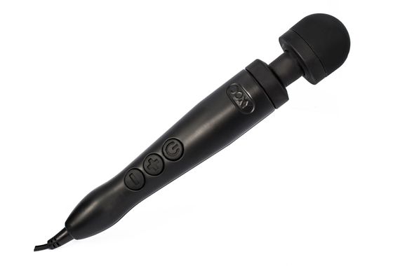 Вібромасажер DOXY Die Cast 3 Matt Black, дуже потужний, живлення 220В, металевий корпус