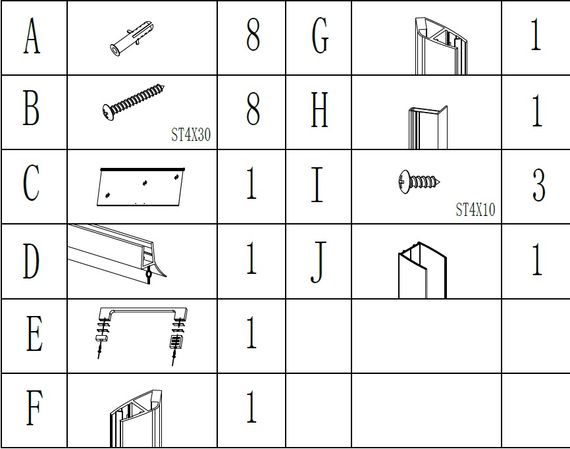Душові двері BRAVO PROSNA 90FS | Зображення 2