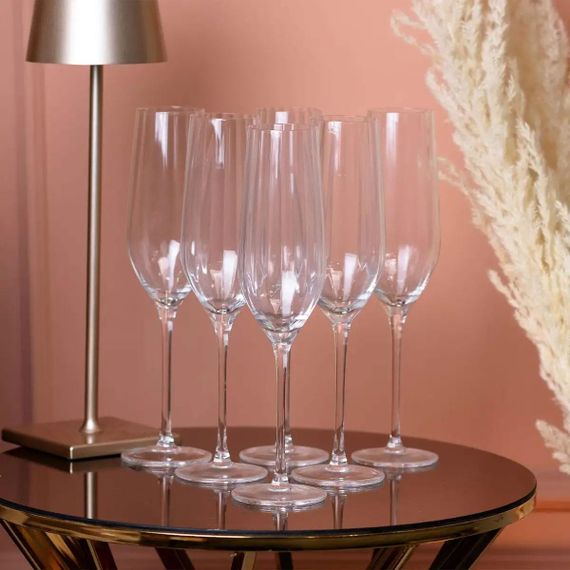 Келихи для шампанського набір із 6 шт 350 мл HP95 | Зображення 1