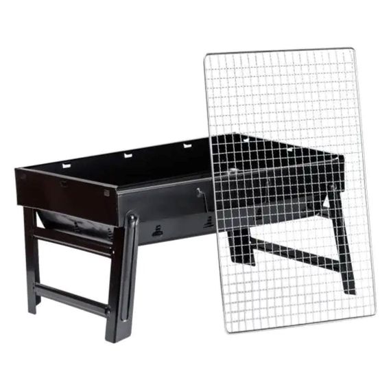 Мангал переносной складной с решеткой 43×30×23.5 см HP450M | Зображення 2