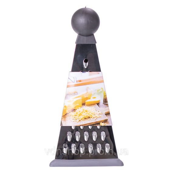 Конусна ручна терка з нержавіючої сталі з ручкою 11×11×23 (см) HP-8-8 | Зображення 5