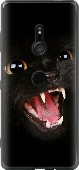 Чехол на Sony Xperia XZ3 H9436 Чёрная кошка "932u-1540-17620"
