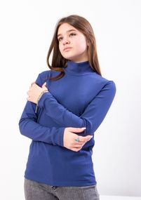 Водолазка для дівчинки (підліткова) Носи своє 140 Синій (p-9235-96488)