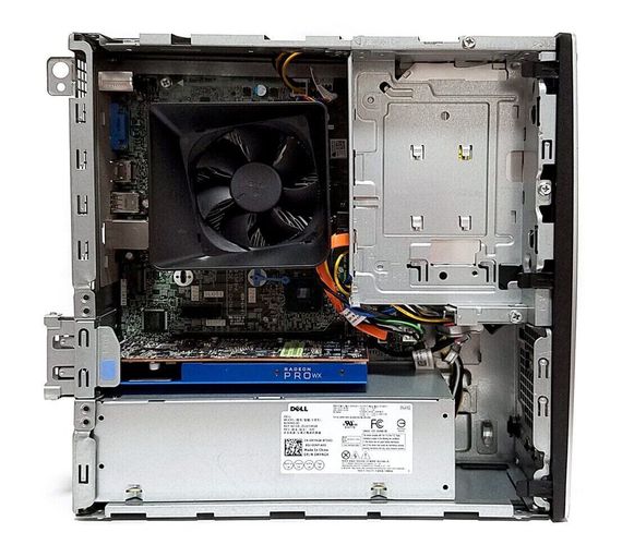 Комп'ютер Dell Inspiron 3470 SFF / Intel Core i3-8100 (4 ядра по 3.6 GHz) / 16 GB DDR4 / 256 GB SSD M.2 / AMD Radeon Pro WX 3100, 4 GB GDDR5, 128-bit / Win 10 Home б/в | Зображення 3