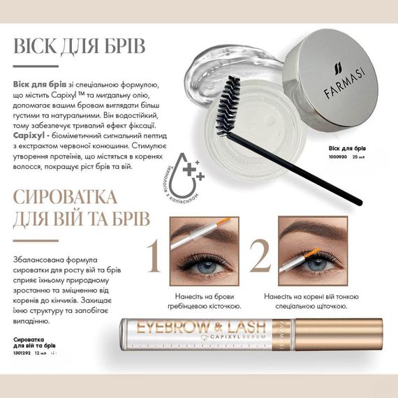 Сироватка для росту вій та брів Farmasi | Зображення 2