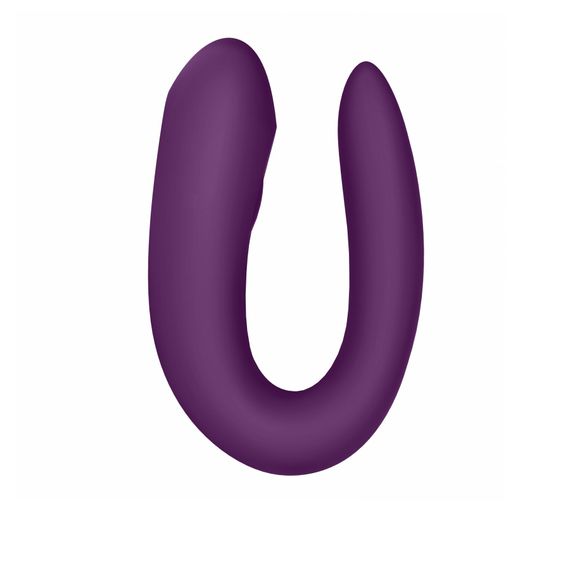 Смарт-вібратор для пар Satisfyer Double Joy Violet із широким кліторальним стимулятором | Зображення 1