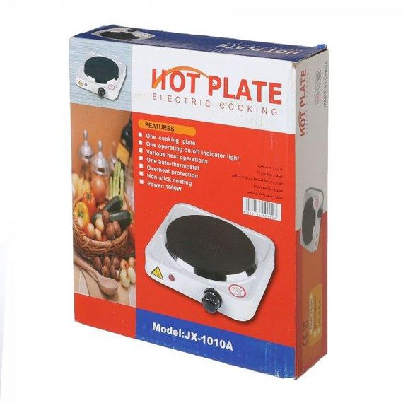 Плита одноконфоркова електрична кухонна DLD Hot Plate 1010A настільна переносна електроплита | Зображення 1