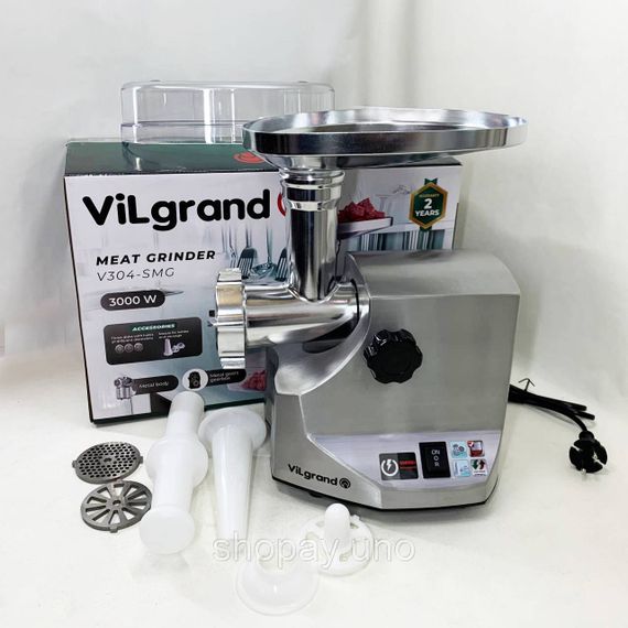 Электромясорубка бюджетная ViLgrand, Мясорубка для помидоров, Электромясорубки электрические бытовые EI-33 | Зображення 7