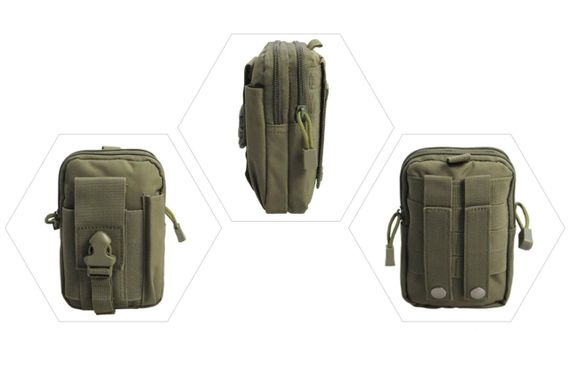 Тактична сумка Primo Molle підсумок органайзер універсальний - Army Green | Зображення 4