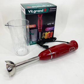 Блендер для овочів ViLgrand, Кухонний занурювальний блендер з насадками Ручний шейкер LQ-85
