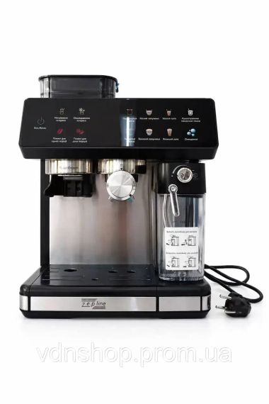 Автоматична Кавомашина Zepline ZP-6807 1500 Вт з вбудованою кавомолкою 20Bar | Зображення 1