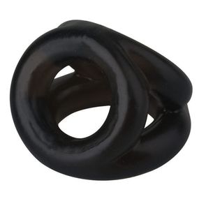 Потрійне ерекційне кільце Babydoll Універсальний.. Чорний 2316