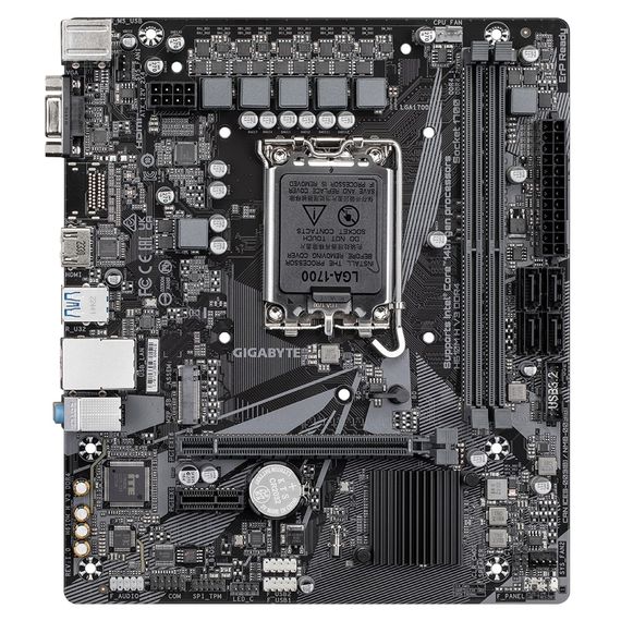 Материнкая плата GIGABYTE H610M H V3 DDR4 s1700 H610 2xDDR4 HDMI D-Sub mATX H610M_H_V3_DDR4