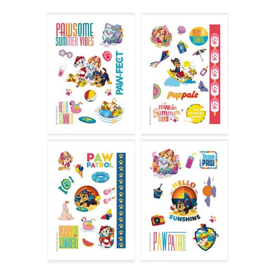 Набор детских временных татуировок "Paw Patrol" 200436, 4 листа | Зображення 2