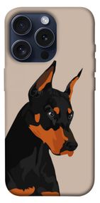 Чохол з картинкою Doberman для Apple iPhone 15 Pro (6.1")