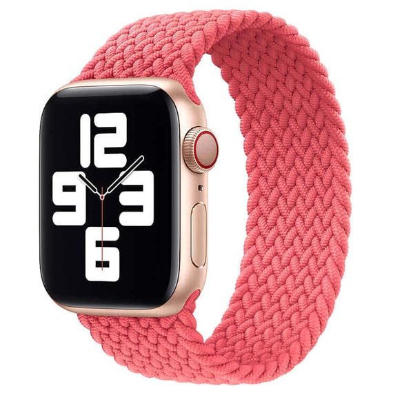 Ремешок Braided Solo Loop (AAA) для Apple watch 38mm/40mm 135mm Розовый