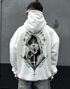 Худі з ДТФ на Флісі (оверсайз)