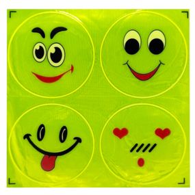 Наклейка світловідбиваюча "Смайл" 133SP-10, 4 штуки