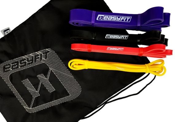 Гумові петлі EasyFit: набір 1-45 кг (4 шт) (EF-1454s) | Зображення 1