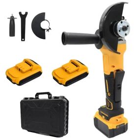 Аккумуляторная болгарка + 2 аккумулятора 24В, 125мм в кейсе / Мини болгарка / Угловая болгарка / УШМ