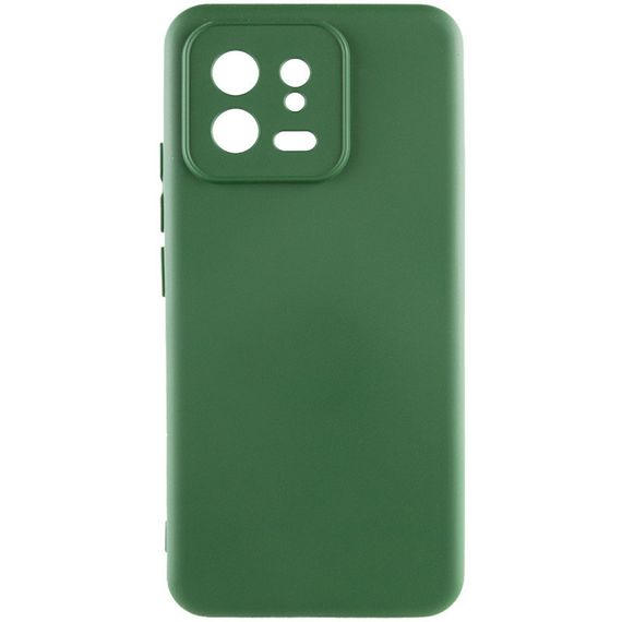 Чехол Silicone Cover Lakshmi Full Camera (A) для Xiaomi 13 Full camera, Зеленый / Dark green