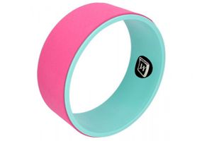 Колесо для йоги EasyFit TPE 33 см рожево-м'ятне (EF-1824-PiM)