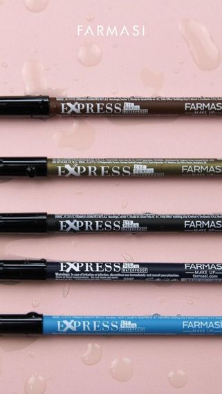 Водостійкий олівець для очей Farmasi Exspress 02 Темно-синій 1 г | Зображення 6