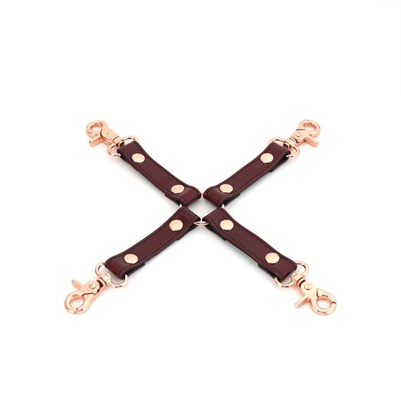 Шкіряна хрестовина Liebe Seele Wine Red Hogtie Бордова One Size