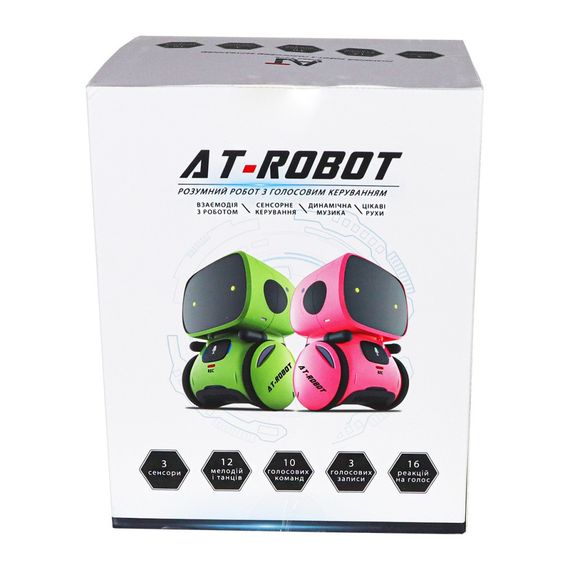 Детская игрушка "Интерактивный робот" AT001-05-UKR синий, с голосовым управлением | Зображення 3
