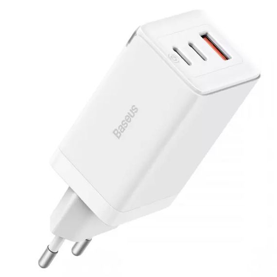 СЗУ Baseus GaN5 Pro 65W 2Type-C+USB 100W EU (CCGP12020)