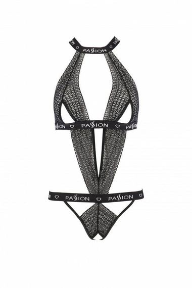 Боди с вырезом Passion Exclusive MIRAJANE BODY Черное 2XL/3XL | Зображення 2