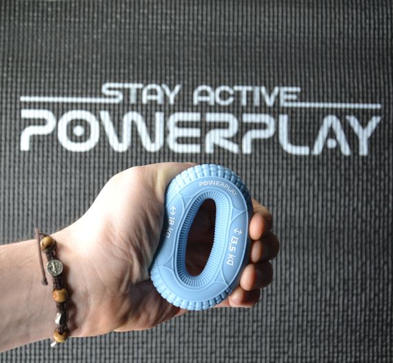 Еспандер кистьовий силіконовий PowerPlay PP-4330 Hand Grip Loops Light 13.5-18 кг. Блакитний | Зображення 4