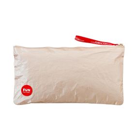 Сумка для секс-игрушек Fun Factory TOYBAG M, золотистая, на молнии, 25x12 см Sex Aura