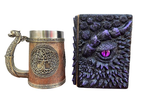 Подарунковий набір Кухоль 3D Вікінг і Дракон і Блокнот 3D «Око Ілюзій»