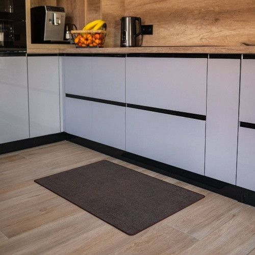 Килимок універсальний для підлоги вовна 60*90см коричневий Дариана | Зображення 5