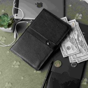 Блокнот кожаный Betterson Genesis Black черный
