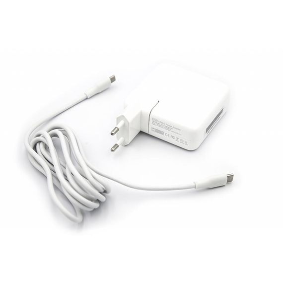 Блок живлення до ноутбуку PowerPlant APPLE 220V, 20V 61W (USB Type-C) (AP61HCUSB) | Зображення 1