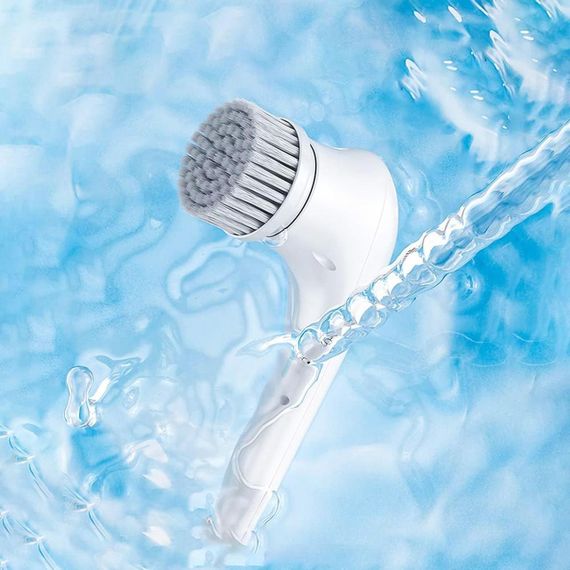 Бездротова щітка для прибирання з 5 насадками, USB, Magic Brush / Акумуляторна щітка для кухні / Електрична щітка для чищення | Зображення 4