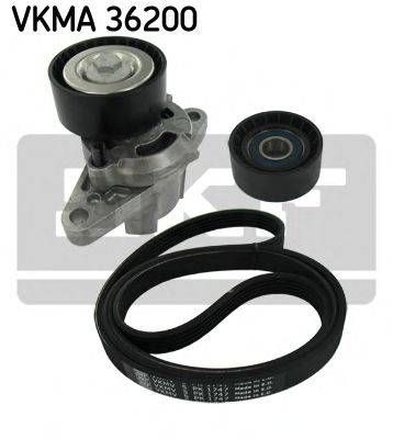 Полікліновий ремінний комплект (Вир-во SKF) SKF VKMA36200 на RENAULT KANGOO Rapid (FC0/1_)