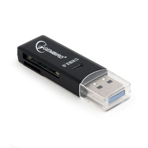 Зовнішній картрідер  Gembird  UHB-CR3-01, USB 3.0, для SD і MicroSD | Зображення 2