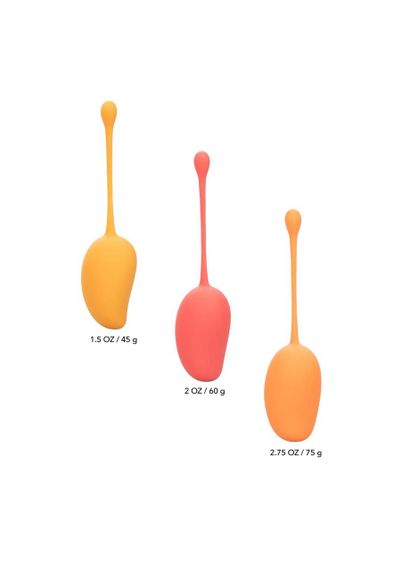 Набор вагинальных шариков - Calexotics Kegel Training Set Mango sexstyle | Зображення 5