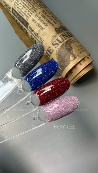 Світловідбиваючий гель-лак SAGA 39 Fiery 9мл | Зображення 2