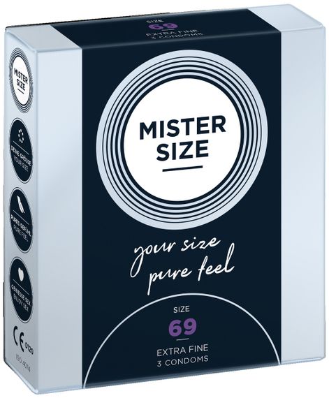Презервативы Mister Size 69 mm (3шт) Sex Aura | Зображення 2