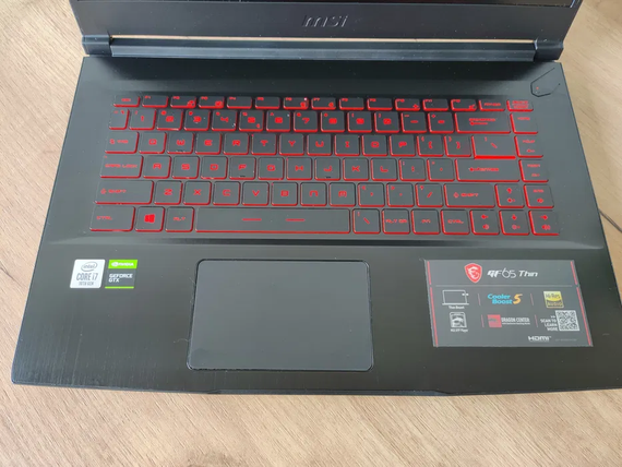 Ноутбук MSI ThinGF65/15.6 IPS/120Hz/i7 10750H/16Gb/SSD512/GTX1660Ti-6Gb | Зображення 4
