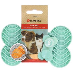Килимок для злизування ласощів та їжі Flamingo Lick Pad Yummee, 15 см