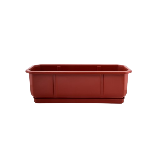 Вазон Дама балконний з підставкою 50*18см теракот Алеана