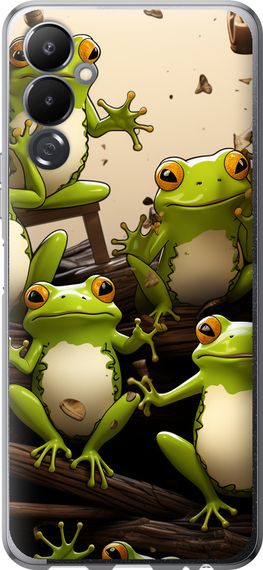 Чехол на Tecno Pova 4 LG7n Жабки "5656u-2967-17620"
