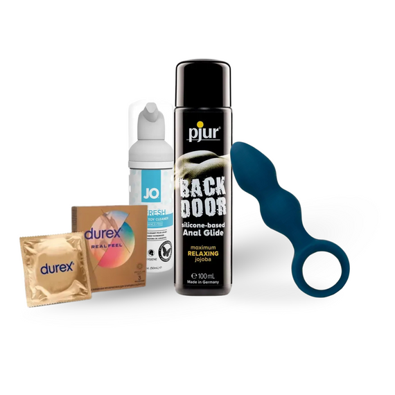 COMBO набір з іграшкою - (Loveline + System JO + Pjur + Durex) L